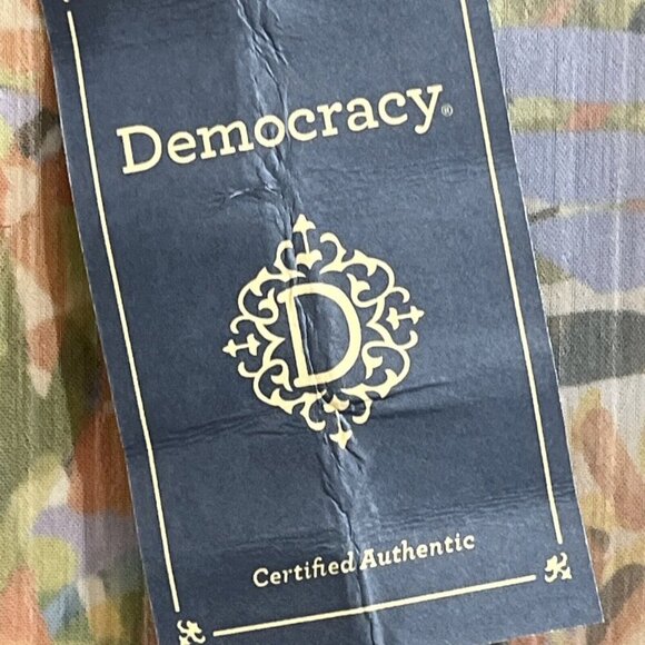 Democracy Kimono‎ Womens M Floral Botanical Pint Tiered Ruffle Sleeve Lace Artsy - Picture 5 of 9